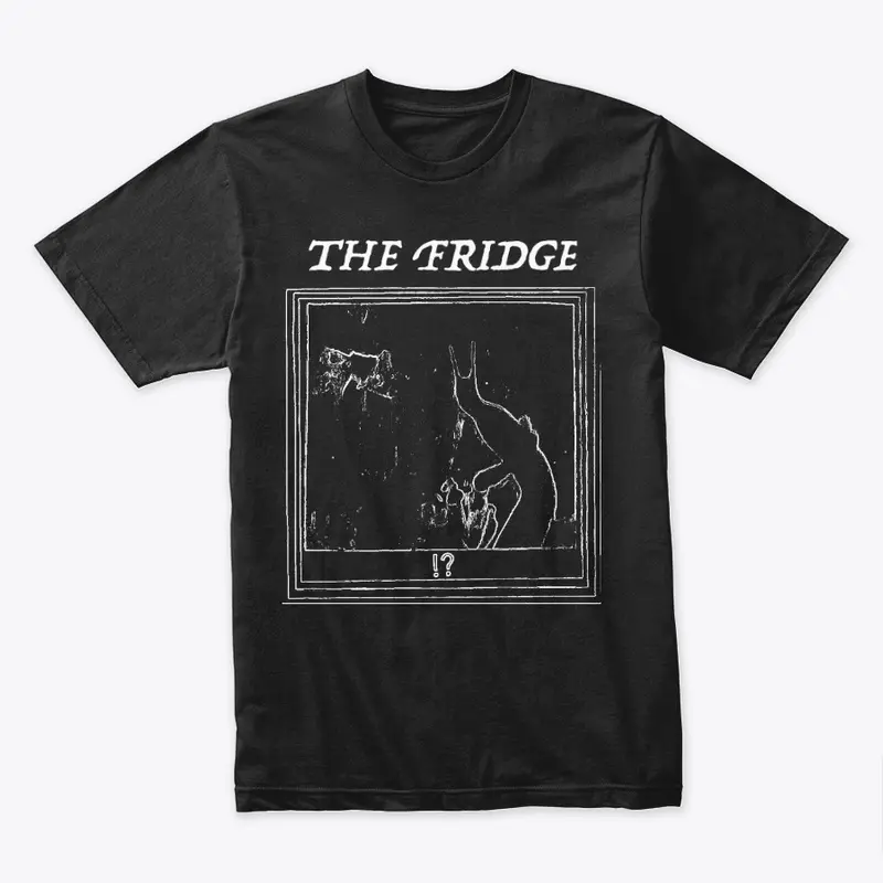 the fridge shirt (white on black)