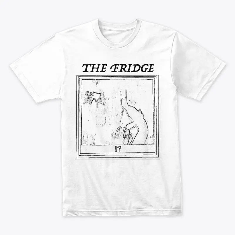 the fridge shirt (black on white)